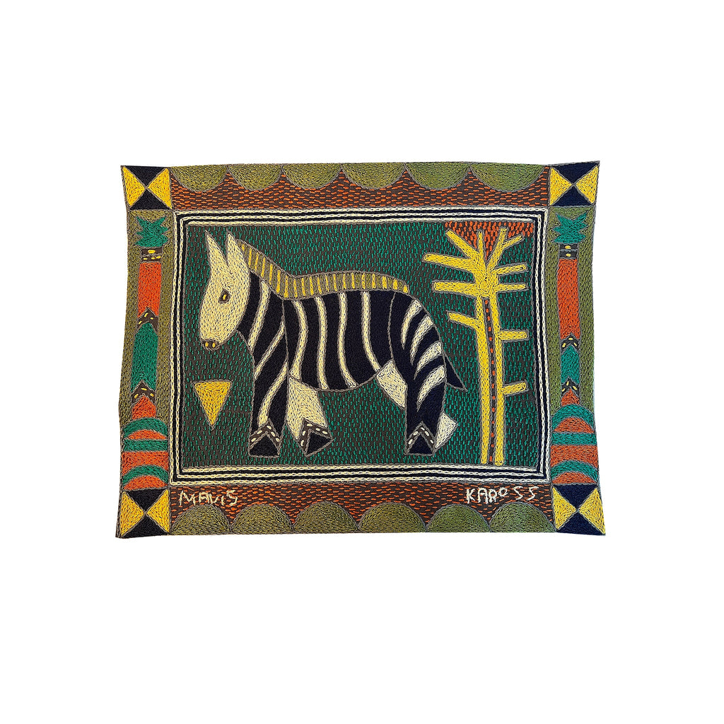 Bushveld Lush Antelope Hand-Embroidered Unpadded Placemat