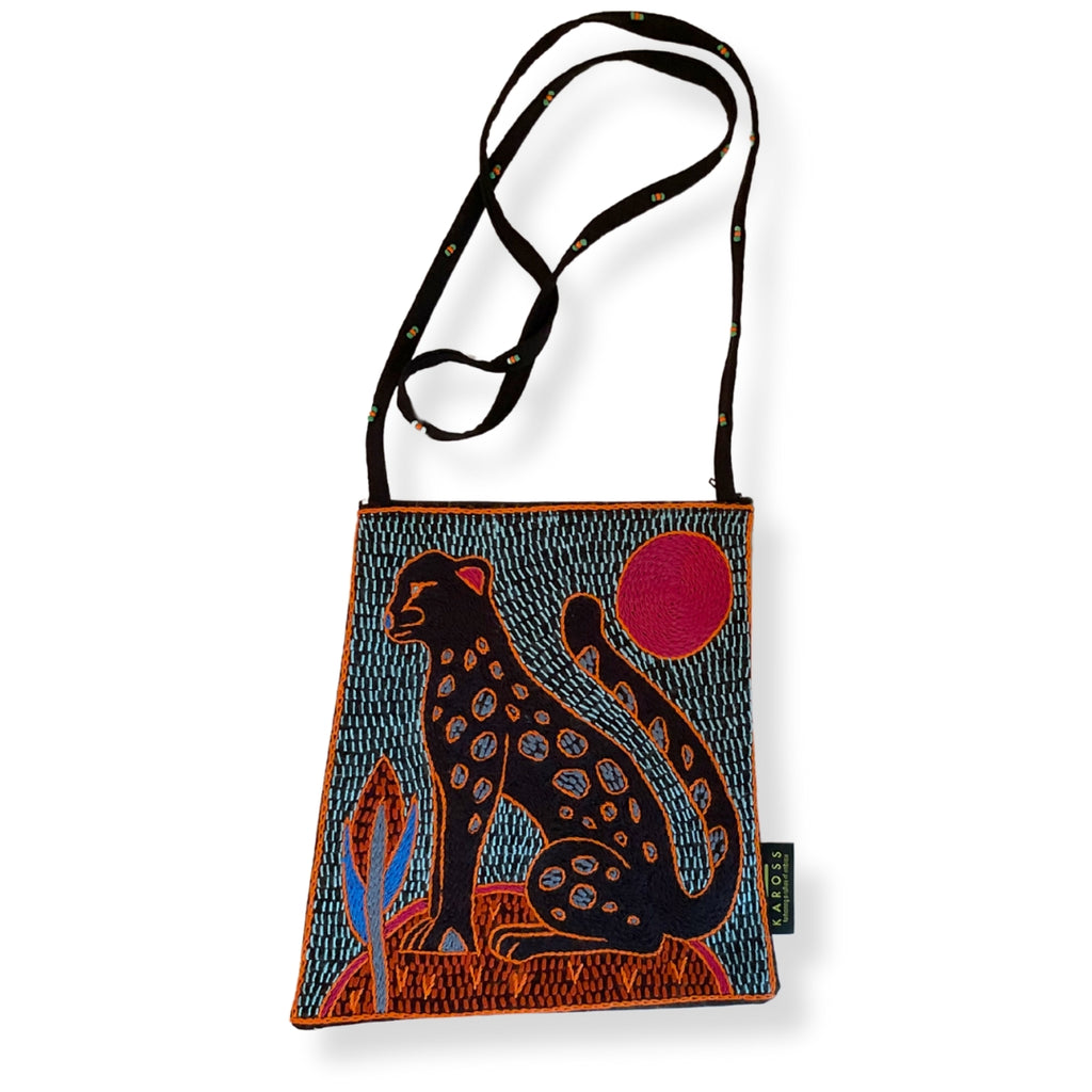 Bougainvillea Hand-Embroidered Olivia Bag