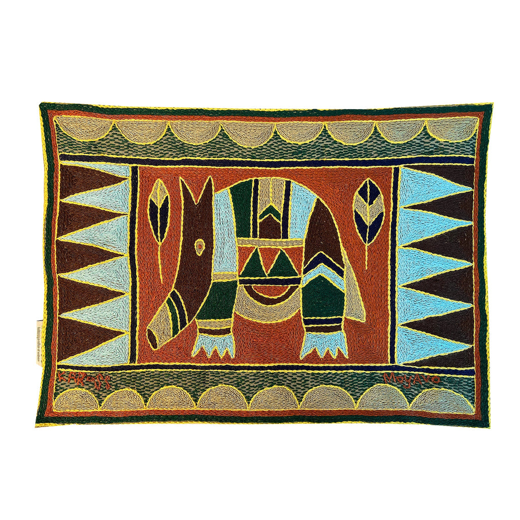 Mopani Moments Anteater Hand-Embroidered Padded Placemat