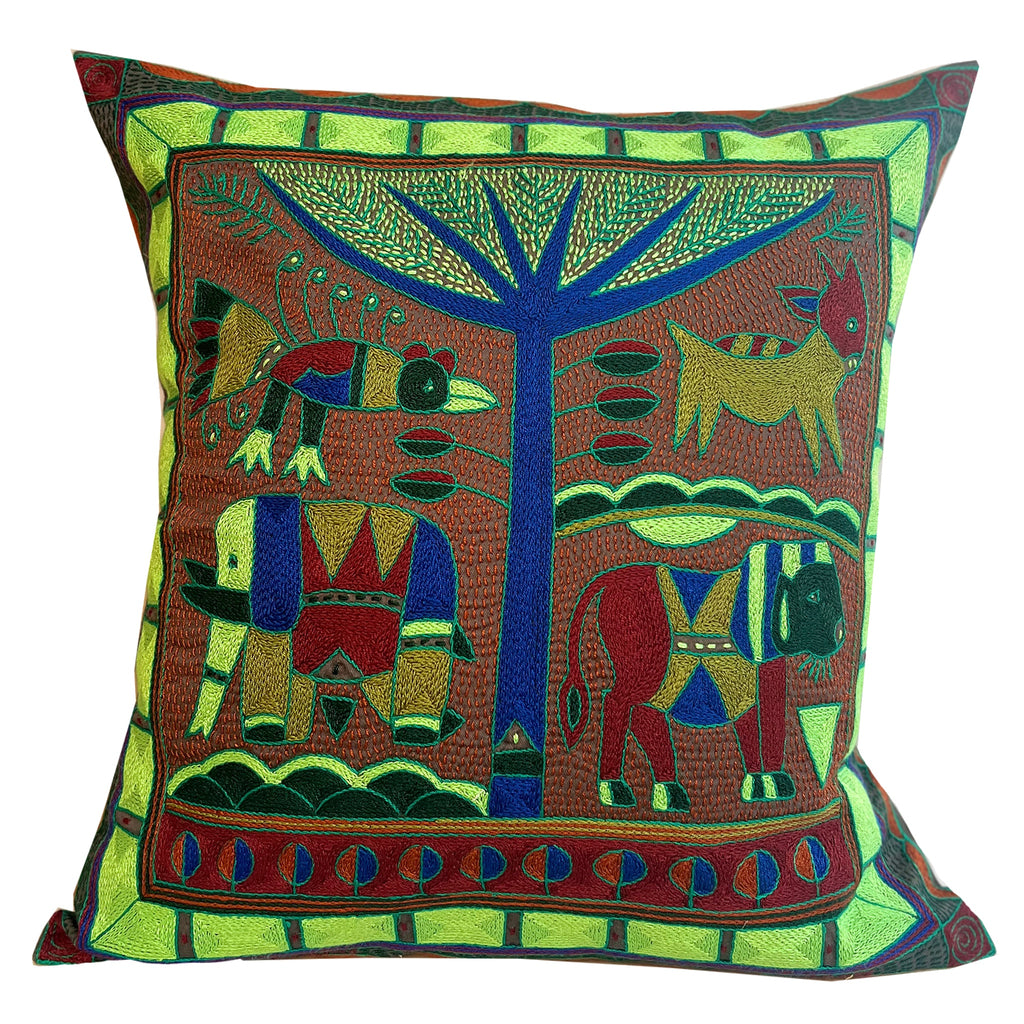Fevertree Lionhunt Hand-Embroidered Cushion Cover