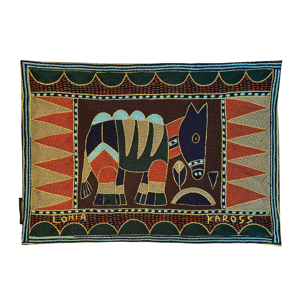 Mopani Moments Antelope Hand-Embroidered Padded Placemat