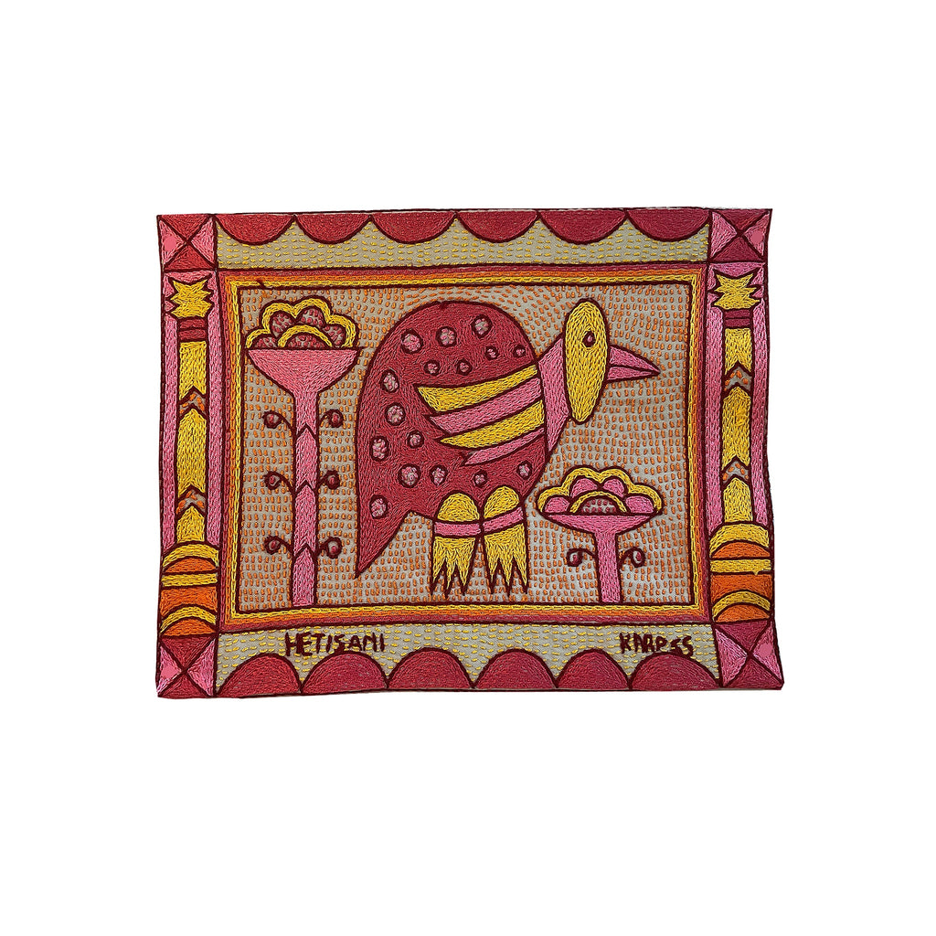 Shangaan Love Guinea Fowl Hand-Embroidered Unpadded Placemat