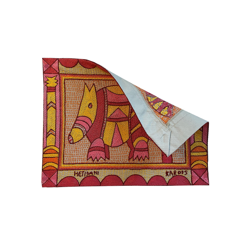 Shangaan Love Anteater Hand-Embroidered Unpadded Placemat