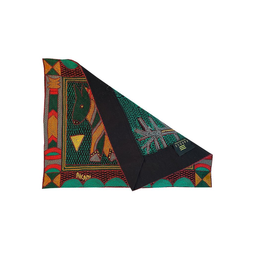 Viva Africa Zebra Hand-Embroidered  Unpadded Placemat