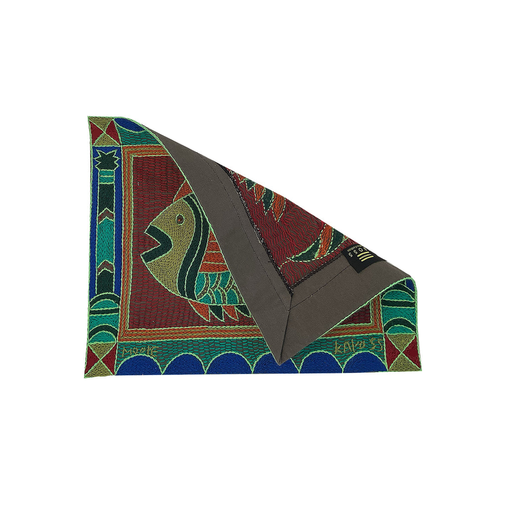 Fevertree Fish Hand-Embroidered Unpadded Placemat