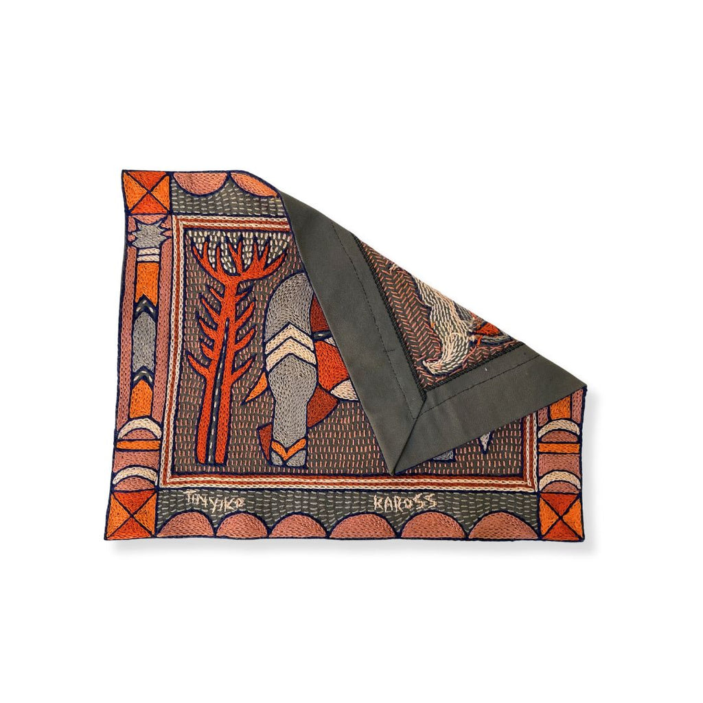 Valencia Buffalo Hand-Embroidered Unpadded Placemat