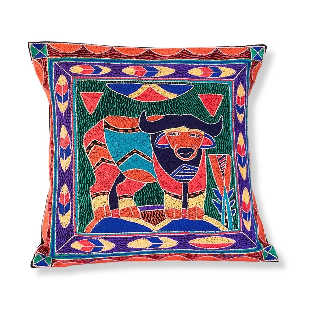 Housse de coussin en bogolan et percale - Plusieurs dimensions – Store Housse de coussin en bogolan et percale - Plusieurs dimensions – Store
