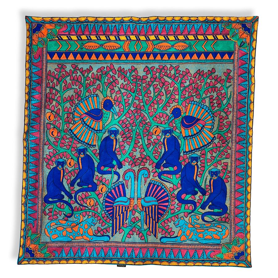 Marulas in Autumn Hand-Embroidered Cloth