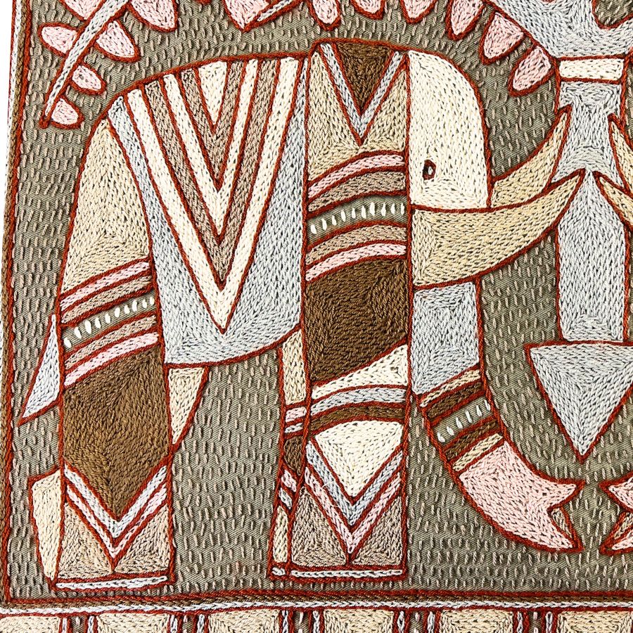 Namib Rust Hand-Embroidered Cloth