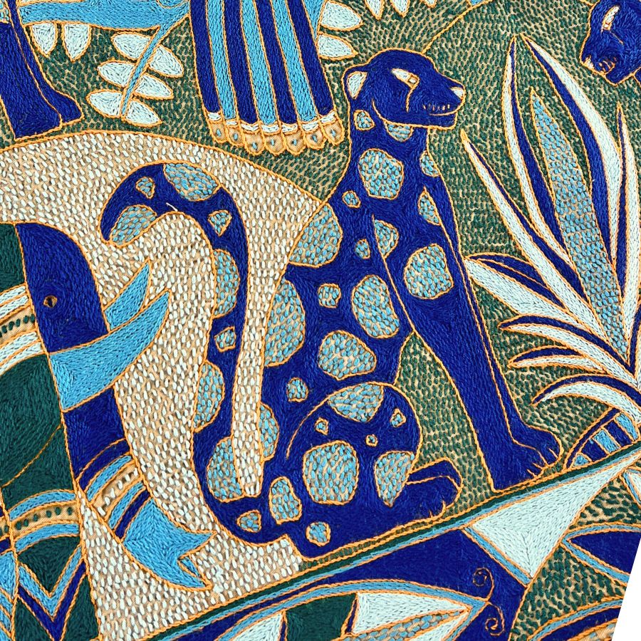 Delpht Hand-Embroidered Square Cloth