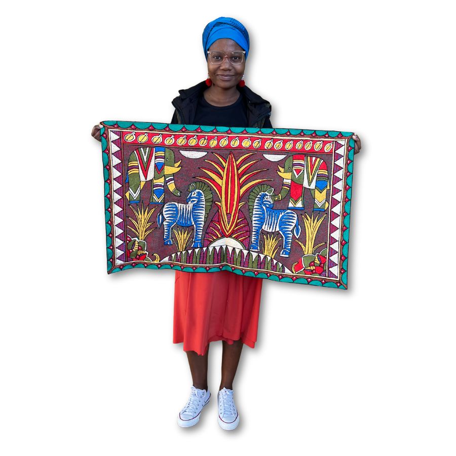 Viva Africa Hand-Embroidered Cloth