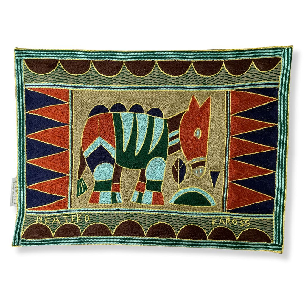 Mopani Moments Antelope Hand-Embroidered Padded Placemat