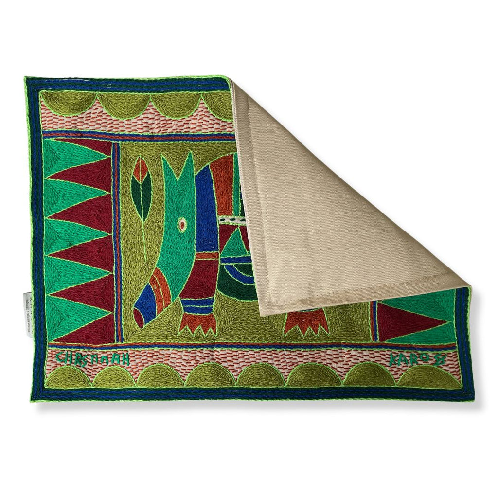 Fevertree Anteater Padded Hand-Embroidered Placemat