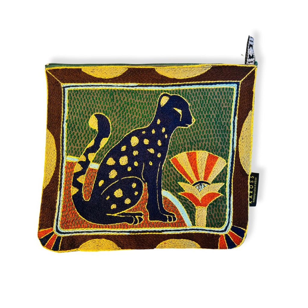 Mopani Moments Hand-Embroidered Zip Pouch Large