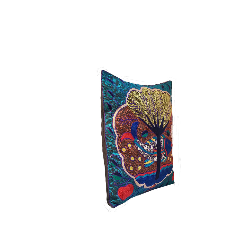 Happy Days Fish in a Cloud Hand-Embroidered Cushion Cover